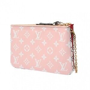 Louis Vuitton Double Monogram Giant Pochette Rouge Bag Shoulder Red Zip